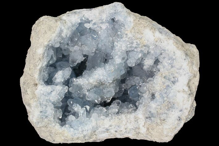 Blue Celestine (Celestite) Crystal Geode - Madagascar #87140